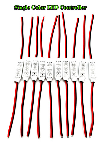 NEW 12V Mini 3 Keys Single Color LED Controller Brightness Dimmer for led 3528 5050 strip light ► Photo 1/3