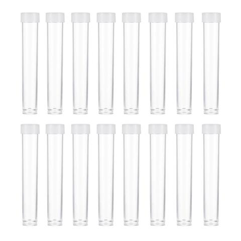 200pcs Clear Tube Plastic Bead Containers Box with Lid for Jewelry Bead Storage Packaging Nail Tool  13.5mm wide, 76mm long ► Photo 1/6