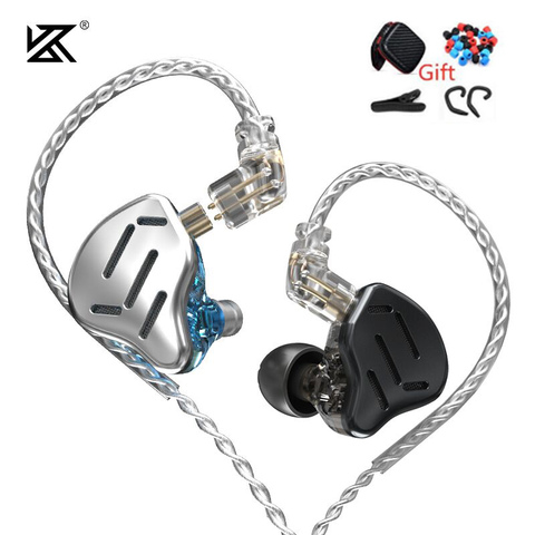 KZ ZAX 7BA+1DD Headset 16 Units HIFI Bass In Ear Monitor Hybrid Technology Earphone Noise Cancelling Earbuds Sport Earphones S1 ► Photo 1/6