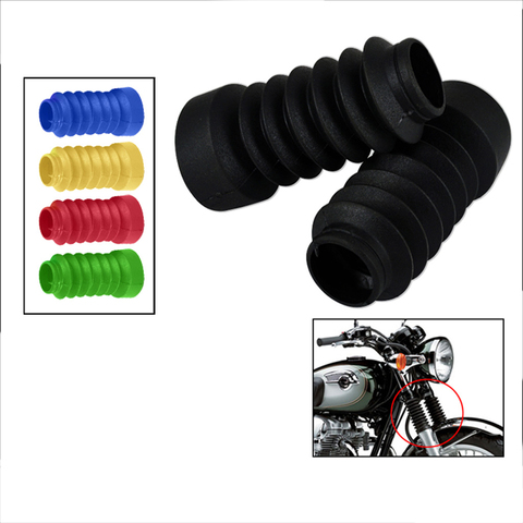 Pair Motorcycle Front Fork Gaiter Dust Cover Gators Boots For Honda 18 27 28 34 35 56 Motorcycle Fork Rubber Cover ► Photo 1/1