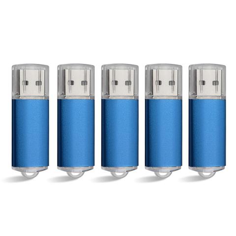 TOPESEL 5 Pack 1GB 2GB 4GB 8GB 32GB 64GB USB 2.0 Flash Drive Memory Stick Thumb Drives ► Photo 1/6