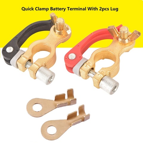 12v 6v 24v Boat Race Car UTV Tractor Truck Toolless Quick Disconnect Battery Main Cable Post Terminal Shut-Off Connectors W/Lug ► Photo 1/6