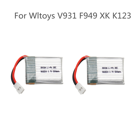 902530 500mAh 3.7V Lipo Battery for Wltoys F949 V931 K123Airplane Helicopter  25C high quality Li-Po Battery ► Photo 1/1