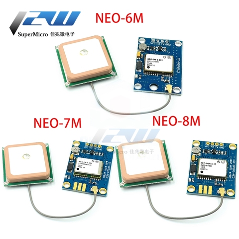 NEO-7M-000 GPS module MWC  GY-NEO-6M/F7M/8M V2 flight control GPS module with EEPROM MWC APM2.5 flight control with antenna ► Photo 1/4