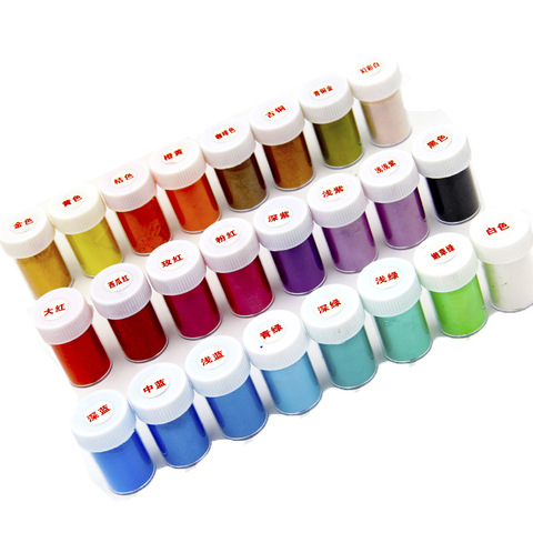 12 Color Pearlescent Mica Pigment Powder Rainbow UV Resin Epoxy Craft DIY Jewelry Making Handmade Soap Coloring Powder ► Photo 1/6