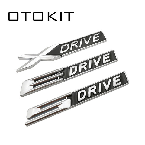 3D BLACK Metal chrome matt Xdrive X Drive Sdrive S Drive Emblem Badge Sticker Decal For 3 4 5 6 7 Series X1 X3 X5 E70 X6 E71 ► Photo 1/6