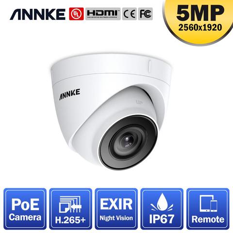 ANNKE 1PCS Ultra HD 5MP POE Camera Outdoor Indoor Weatherproof Security Network Bullet EXIR Night Vision Email Alert Camera Kit ► Photo 1/6