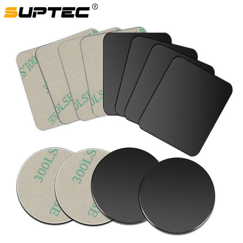 SUPTEC 10 Pack Metal Plate Disk for Magnetic Car Holder Iron Sheets Sticker for Magnet Mobile Phone Holder Car Air Mount Stand ► Photo 1/6