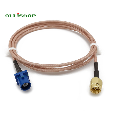 2-15M SMA Male Plug to Fakra C Male Plug RF GPS Antenna Extension Fakra RG316 Coaxial Cable for VW for Seat for Benz for Ford ► Photo 1/6