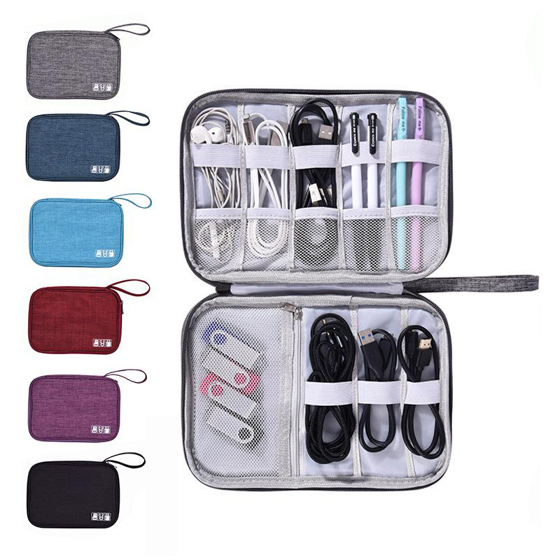 Digital Electronics Organizer Bag Waterproof Carrying Bag USB Cable Charger Power Battery Storage Bag Accessories Organizer ► Photo 1/6