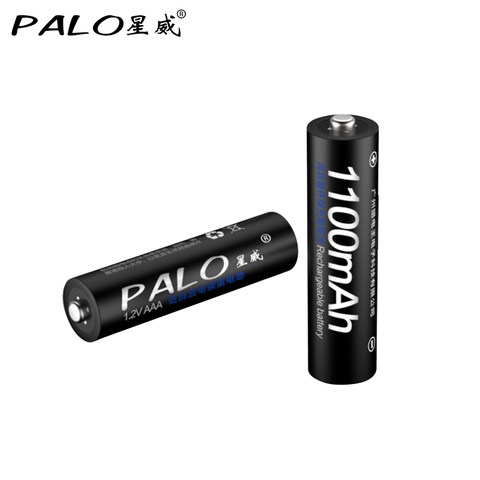 2pcs/lot PALO NI-MH AAA Battery 1100mAh 1.2V Rechargeable Batteries 3A Rechargeable batteries For toy remote control,Camera Toys ► Photo 1/6