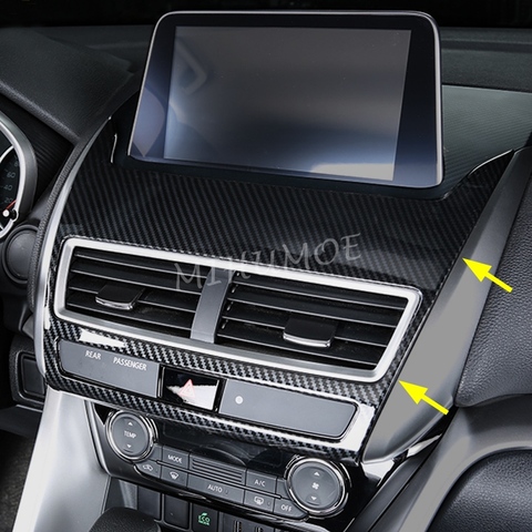 For Mitsubishi Eclipse Cross 2022 Accessories Dashboard Multimedia Panel Cover Trims Overlay ► Photo 1/6