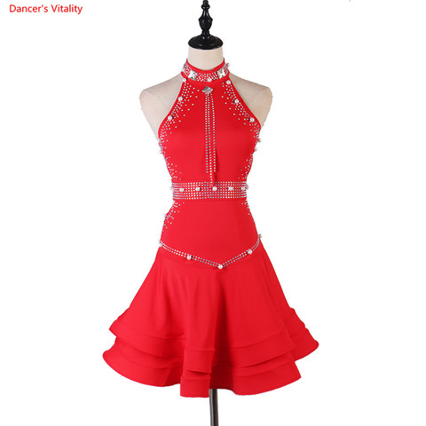 New Latin Dance Dress Women Black Red Dance Dress Latin Skirt Tango Practice Wear Competition Performance Latin Dress ► Photo 1/6