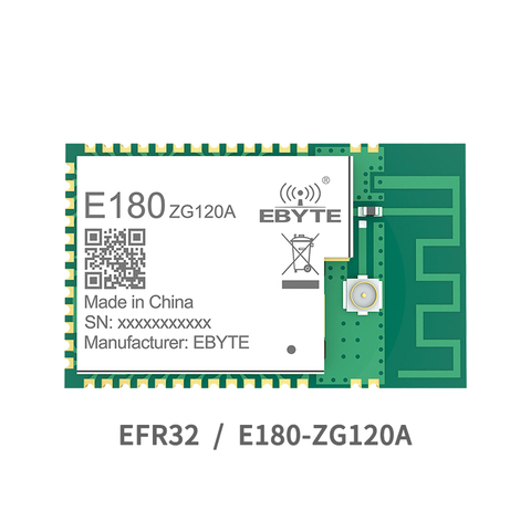 EFR32 Zigbee RF Module 2.40GHz 20dBm 1km COJXU E180-ZG120A Wireless Transceiver Transmitter Receiver PCB IPEX Antenna SMD ► Photo 1/6