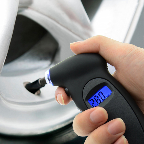 Tire pressure gauge 0-150 PSI Backlight High-precision digital tire pressure monitoring car tire pressure gauge ► Photo 1/4