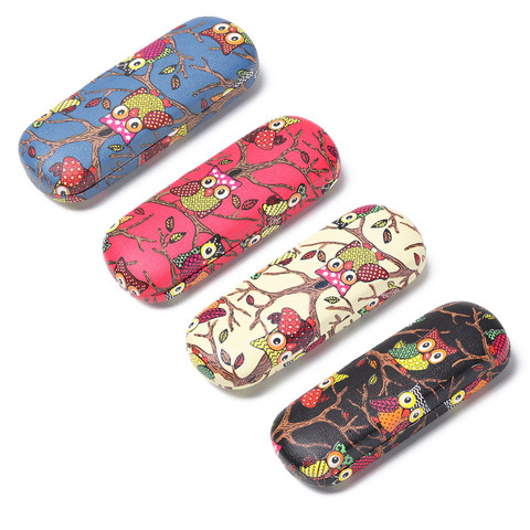 Women Eye Glasses Case Cartoon Cute Owl Animal Sunglasses Storage Protector Portable Hard Leather Reading Glasses Box ► Photo 1/6