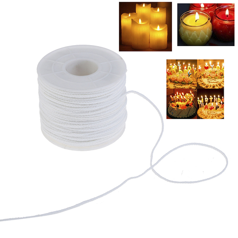 1 Roll 61M Cotton Candle Woven Wick White Candle Wick For Candle DIY And Candle Making ► Photo 1/6