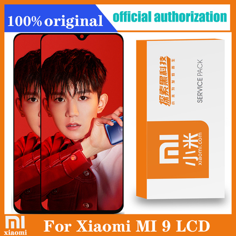 6.39'' AMOLED Original LCD For xiaomi Mi 9 Mi9 Display xiaomi 9 LCD Display Touch ScreenDigitizer Assembly with frame ► Photo 1/6