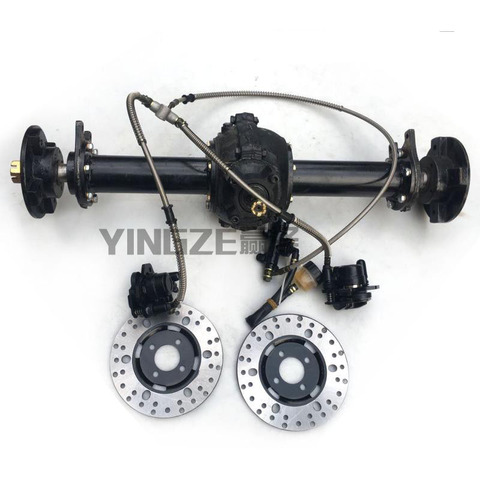 DIY Four Wheel GO KART KARTING UTV Buggy Double Disc Brake Transmission ATV 73CM Rear Axle With Differential ► Photo 1/1