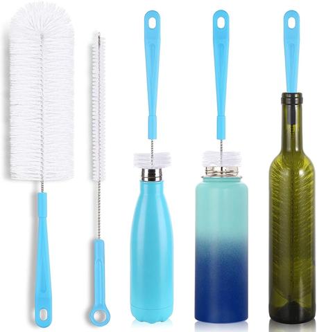 Bottle Brush, 5 Pack Bottle Cleaner Brush, For Narrow Neck Bottles, Sport  Bottles, Thermos, Wine Glasses