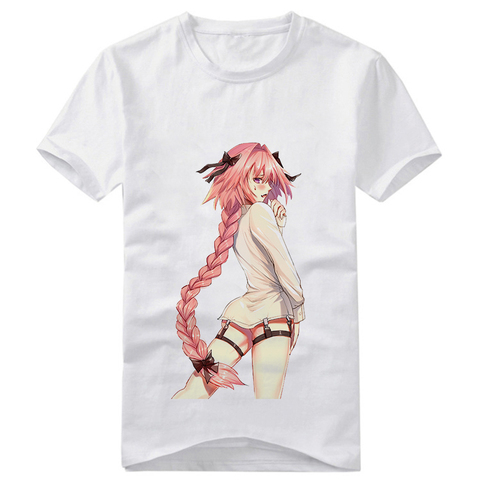 Anime FGO Fate Grand Order Fate Apocrypha tshirt Astolfo Saber Unisex Casual Short Sleeve Tshirt cosplay costume print Tee ► Photo 1/6