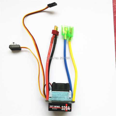 RC Car Boat 160A / 320A / 480A ESC 380/540/775 Brushed Motor Speed Controller Dual Mode Regulator Band Brake For 1:10 Car Boat ► Photo 1/6