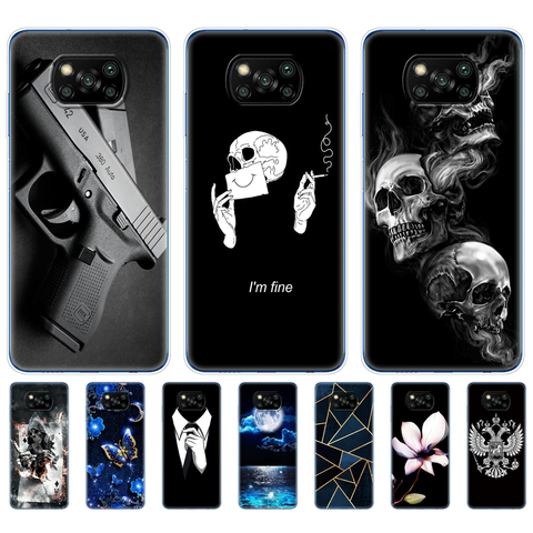 For Xiaomi Poco X3 NFC Case Silicon Soft touch Back For POCO X3 NFC Cases TPU Bumper for Poco X 3 NFC 6.67'' Global cases Covers ► Photo 1/6