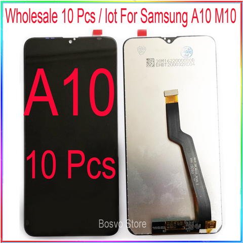 wholesale 10 pcs/lot for Samsung A10 LCD M10 screen display A105 M105 with touch with frame assembly Replacement repair parts ► Photo 1/3