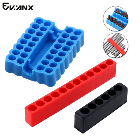 1/4 inch Hex Shank Screwdriver Bit Holder 6/12/32 Holes Plastic Storage Portable Organizers for Screwdriver Tray Tool ► Photo 1/6