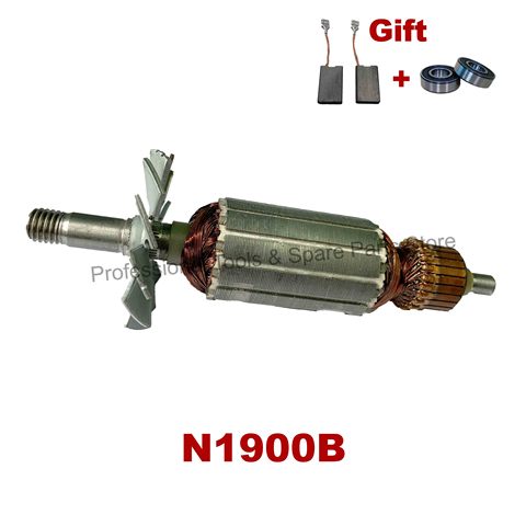 Free Bearing & Carbon Brush！AC220V-240V Armature Rotor Anchor replacement for Maktec Portable Planer 1900B 1923B N1923B N1900B ► Photo 1/6