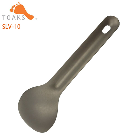 TOAKS  New Titanium Spoon 125mm Length Camping Spoon Outdoor Tableware Short Handle Titanium Spoon ► Photo 1/6