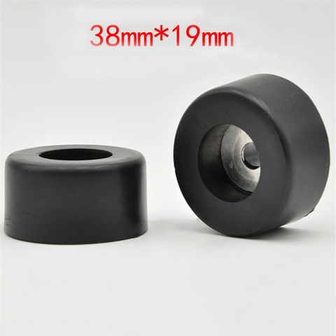 4Pcs/Lot 38*19mm Durable Black Isolation Rubber Table Chair Feet Pad Base, Anti-vibration Pad For Amplifier Speaker CD Cabinet ► Photo 1/5