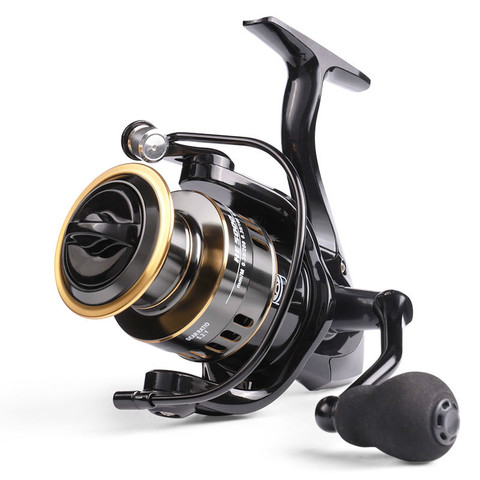 High Quality 12BB Saltwater Spinng Fishing Reel Carp Max Drag 10kg Reel Fishing 5.2:1 High Speed Full Metal Spool Spinning Reels ► Photo 1/6