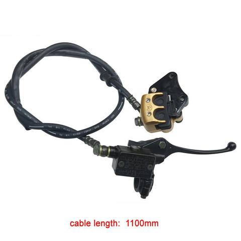 Hydraulic Disc Brake Calipers Pad System 1100mm FOR Dirt bike Motorcycle scooter Front Brake Calliper ► Photo 1/6