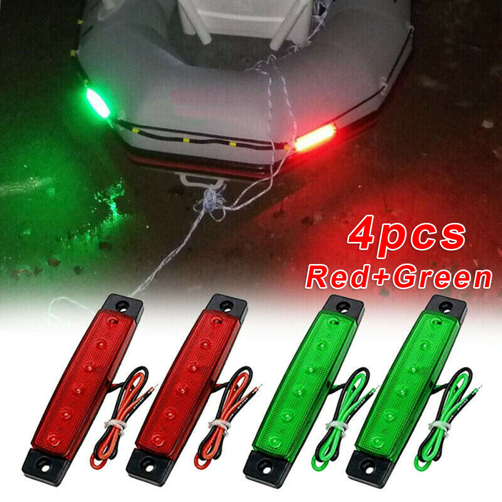 4Pcs DC12V Navigation Lights Waterproof Anti-Collision ABS Plastic Dustproof Exterior Parts Marine Boat Indicator Lamps ► Photo 1/4