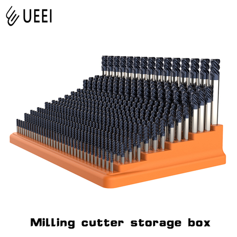 CNC machining center milling cutter storage box 366 holes 4mm 6mm 8mm 10mm 12mm 16mm milling cutter finishing rack ► Photo 1/6