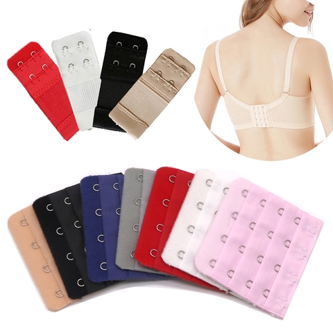 10 Pcs 2/3/4 Hook Bra Extender For Women's Elastic Bra Extension Strap Hook Clip Expander Adjustable Belt Buckle Accessories ► Photo 1/6