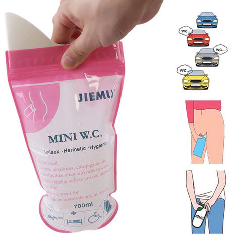 700ml 4pcs Emergency Portable Car Urine Bag Vomit Bags Mini Mobile Toilets Disposable Handy Unisex Kids Using Outdoors Mini W.C. ► Photo 1/6