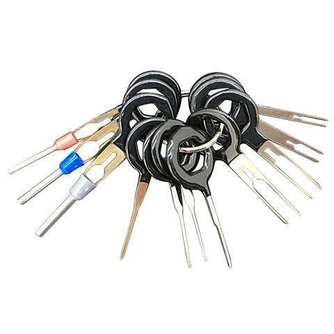 11Pcs/Set Terminal Removal Tools Car Electrical Wiring Crimp Connector Pin Extractor Kit Car Repair Hand Tool Set Plug key CY982 ► Photo 1/6