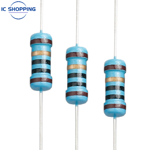 20PCS 1W Metal Film Resistor 1% Five-color Ring Power Resistor 0.1~1M 2 4.7 10R 47 100 220 360 470 1K 2.2K 10K 22K 4.7K 100K Ohn ► Photo 1/2