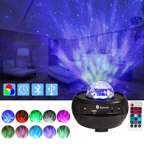 Intensiv Andre steder Svare USB LED Starry Sky Night Light Projector Blueteeth Voice Control Music  Player Night Light Romantic Galaxy Projector Star Lamp - Price history &  Review | AliExpress Seller - Cici Festival Party Official