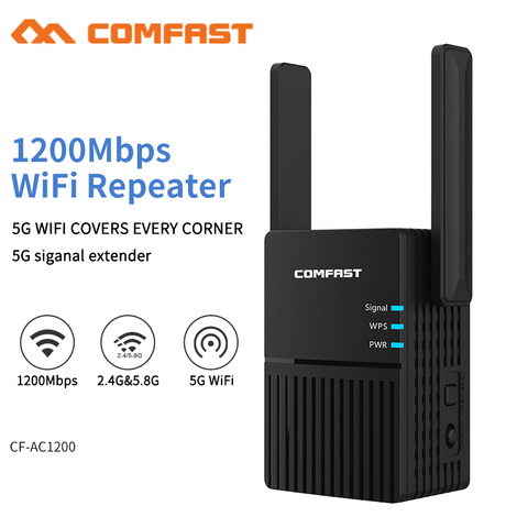 1200Mbps Long Range Dual Band 2.4+5Ghz Wireless Wifi Repeater High Power Signal Booster Wi fi Extender Wlan Wi-fi Amplifer ► Photo 1/5