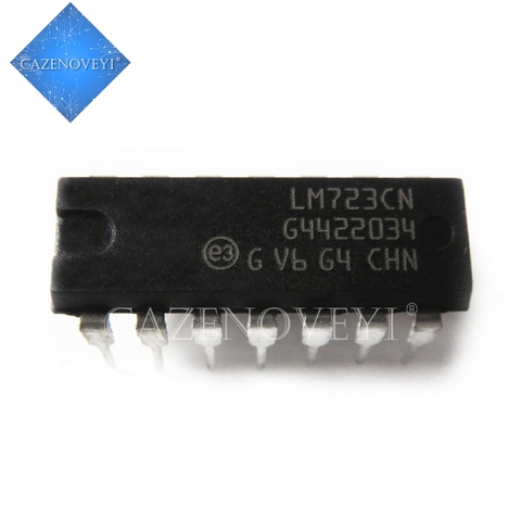 10pcs/lot LM723CN LM723 DIP Adj. Voltage Regulator IC 2-37V 150mA New Original In Stock ► Photo 1/1