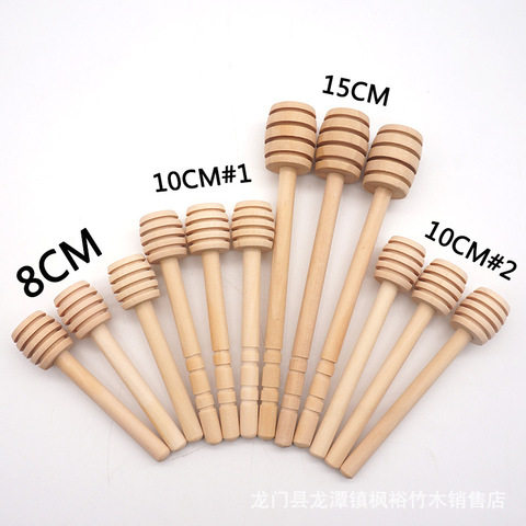 100Pcs/Lot 8cm/10cm/15cm Wood Honey Stir Bar Practical Honey Mixing Stick Jar Spoon Supplies For Coffee Milk Tea Kitchen Tool ► Photo 1/1