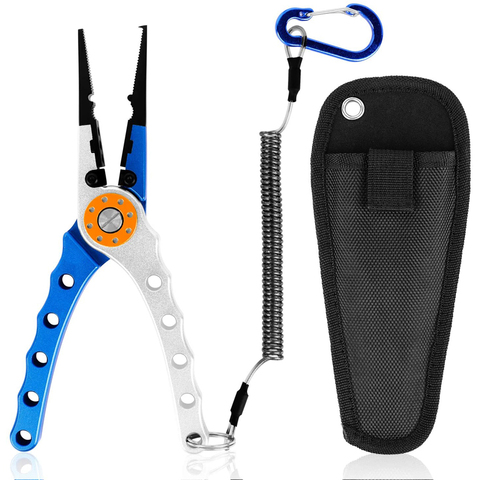 Aluminum Alloy Fishing Pliers Grip Set Fishing Tackle Gear Hook Recover Cutter Line Split Ring Fishing Accessories Lure pliers ► Photo 1/6