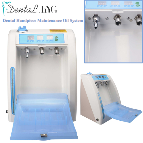 Dental Handpiece Maintenance Oil System 3 Handpiece Ports Connector Spray Cleaning Lubricating Device Oil Lubrication Machine ► Photo 1/6