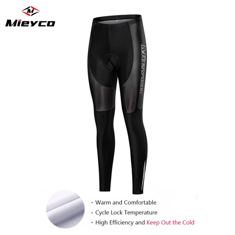 Mieyco Women Warm Cycling Bib Trousers Winter Thermal Mountain Bike Pants Bicycle Tights Coolmax 5D Gel Pad Cycling Bib Pants ► Photo 1/6