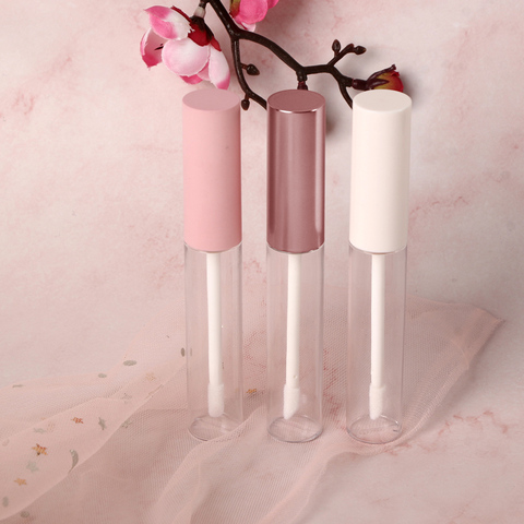 1pc 10ml Empty Round Lip Gloss Tube With Wand Applicator Refillable Plastic Lipstick Lip Balm Bottles Vials DIY Container New ► Photo 1/6