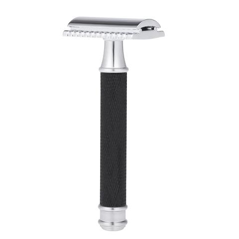 Double Edge Safety Blade Shaving Razor Shaver Stainless Steel Manual Shaving Razor Men's Beard Long Handle Traditional Razor ► Photo 1/6