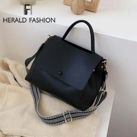 Fashion Simply PU Leather Crossbody Bags For Women 2022 Solid Color Shoulder Messenger Bag Lady Chain Travel Small Handbags ► Photo 1/6